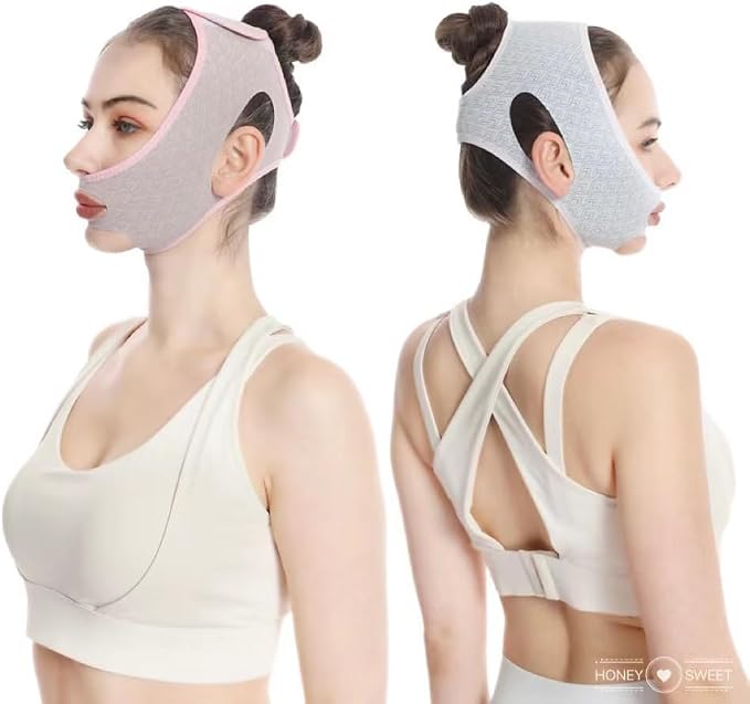 Beauty Face Sculpting Sleep Mask, Double Chin Reducer, Face Slimming Strap V Line Lifting Belt,Chin Strap, Face Slimmer,Face Tightening Chin Mask,Chin Strap for Double Chin for Women & Men（1Pcs）
