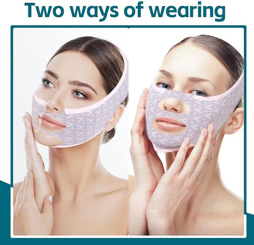 Beauty Face Sculpting Sleep Mask, Double Chin Reducer, Face Slimming Strap V Line Lifting Belt,Chin Strap, Face Slimmer,Face Tightening Chin Mask,Chin Strap for Double Chin for Women & Men（1Pcs）