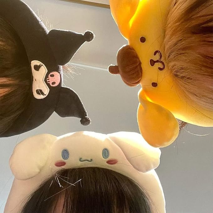Cute Cinnamoroll Headband, Kawaii Padded Headband, for Women Girls Facial Makeup Spa Shower Face Washing Hair Accessories