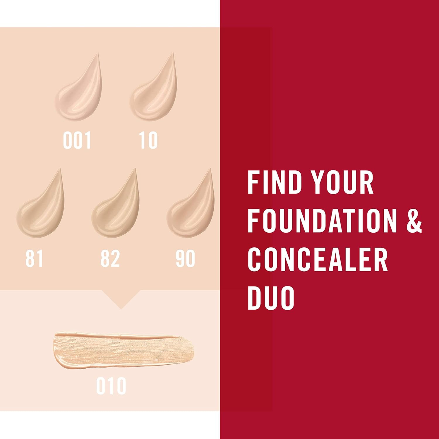 Rimmel London, Match Perfection Concealer, 010 Porcelain, 7ml