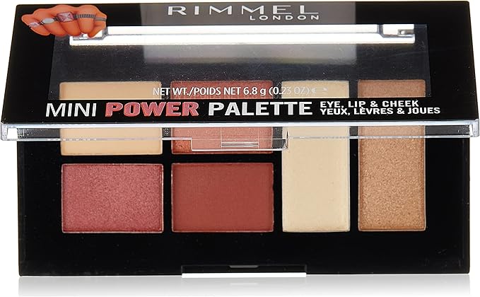 Rimmel London Mini Power Eye Shadow Palette, 06 Fierce, 7 gm