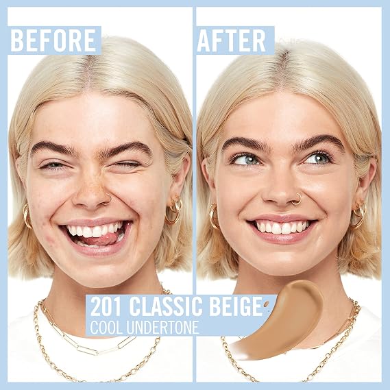 Rimmel Kind + Free Moisturising Skin Tint Foundation, Classic Beige 201
