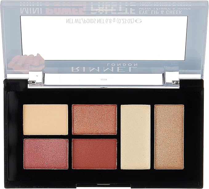 Rimmel London Mini Power Eye Shadow Palette, 06 Fierce, 7 gm