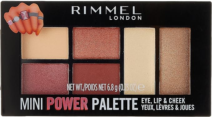 Rimmel London Mini Power Eye Shadow Palette, 06 Fierce, 7 gm
