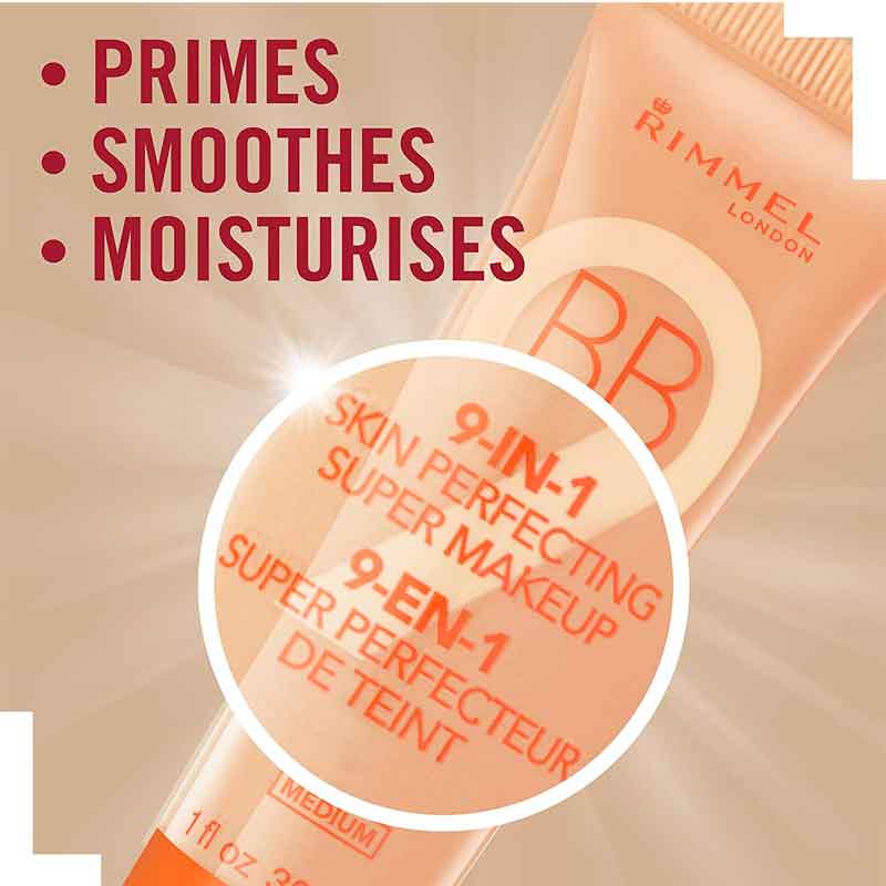 Rimmel BB Cream Radiance 9-In-1 Medium 30ml